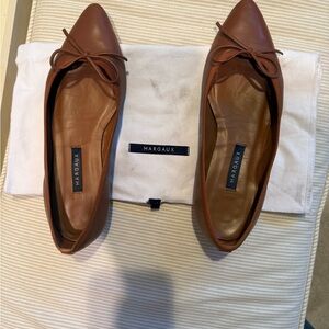 Margaux Women's The Pointe Flat in Saddle Napa